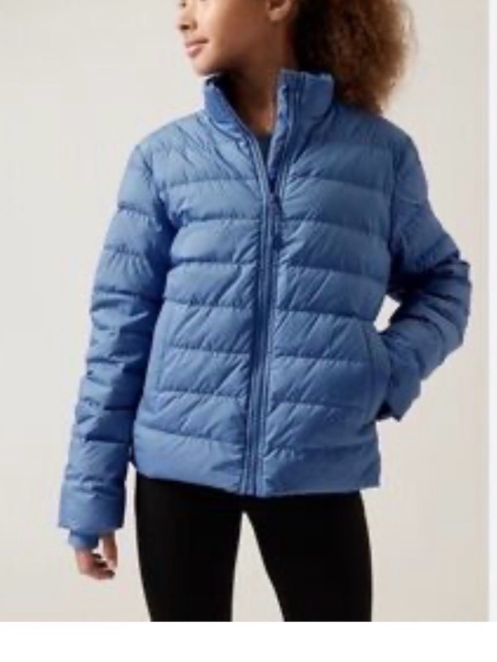 Athleta Girl Cool Down Quilted Puffer Jacket - Blue